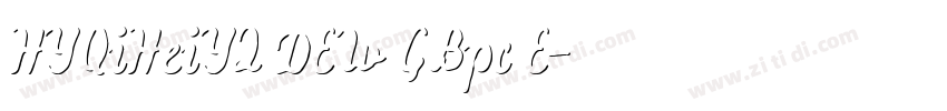 HYQiHeiY2 DEW GBpc E字体转换